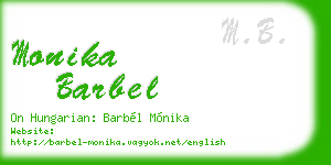 monika barbel business card