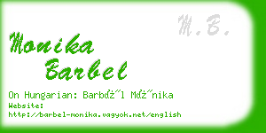 monika barbel business card